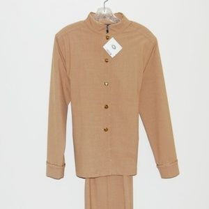 Tan St. John Knits Pantsuit